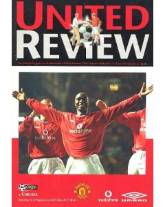 Manchester United vChelsea official programme 23/09/2000 Premier League