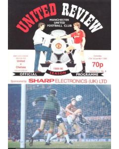 Manchester United v Chelsea official programme 25/11/1989