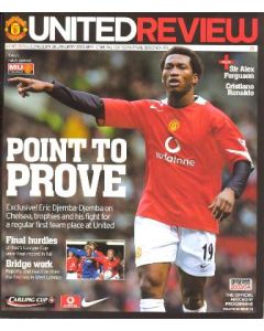 Manchester United vChelsea official programme 26/01/2005 United Review