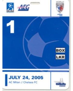 Milan v Chelsea Stadium Worker Credential Card pass