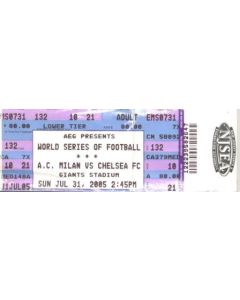 Milan v Chelsea ticket 31/07/2005