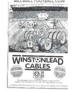 Millwall vChelsea official programme 12/12/1995