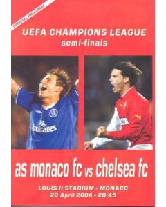 Monaco vChelsea Red Pirate Programme 20/04/2004 Champions League