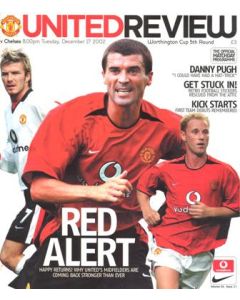 Manchester United v Chelsea official programme 17/12/2002 Worthington Cup