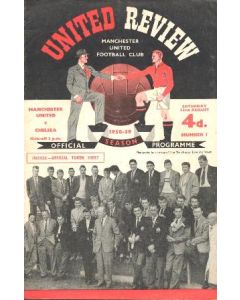 Manchester United v Chelsea official programme 23/08/1958