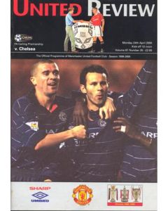 Manchester United v Chelsea official programme 24/04/2000 Premier League