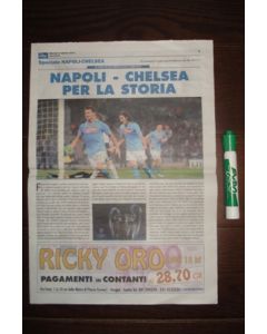 Napoli v Chelsea programme 21/02/2012 City Italian Newspaper Edition, Champions League