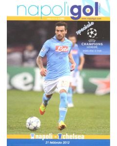 Napoli v Chelsea programme 21/02/2012 Napoli Gol Issue "Official Issue" Champions League