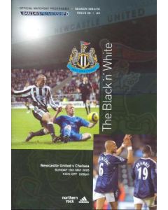 Newcastle United vChelsea official programme 15/05/2005 Barclays Premiership