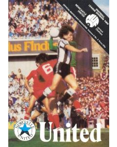 Newcastle United vChelsea official programme 1982-83