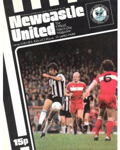 Newcastle United vChelsea official programme 1977-78
