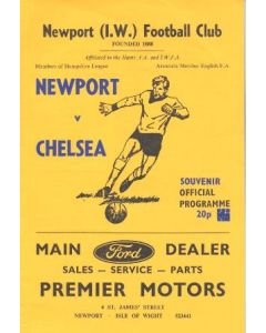 Newport vChelsea official programme Season 1980-1981