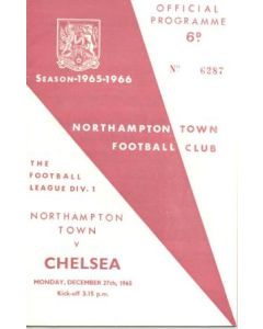 Northampton vChelsea official programme 27/12/1965