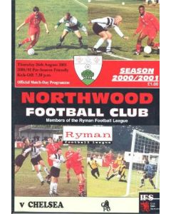 Northwood vChelsea official programme 26/08/2001