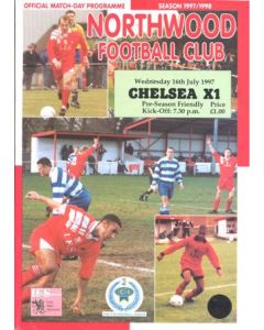 Northwood v Chelsea XI official programme 16/07/1997 Pre-Season Friendly