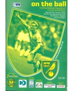 Norwich City vChelsea official programme 05/01/2002 F.A. Cup