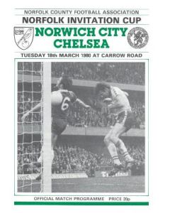 Norwich V Chelsea Football programme 