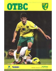 Norwich City v Chelsea official programme 21/01/2012 Premier League