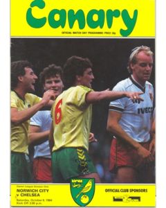 Norwich City v Chelsea official programme 06/10/1984