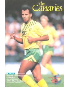 Norwich City vChelsea official programme 14/10/1989