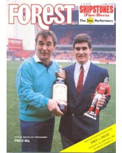 Nottingham Forest vChelsea official programme 06/02/1988