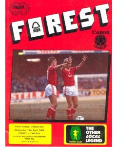 Nottingham Fores vChelsea official programme 10/04/1985