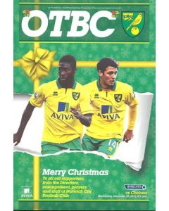 Norwich City v Chelsea official programme 26/12/2012