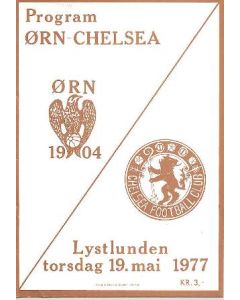 1977 orn v chelsea football programme