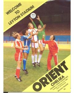 Leyton Orient vChelsea official programme 21/10/1980
