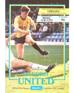 Oxford United vChelsea official programme 02/01/1989