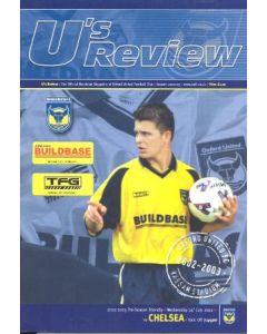 Oxford United vChelsea official programme 24/07/2002