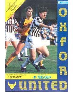 1990 Oxford United v Chelsea football programme 