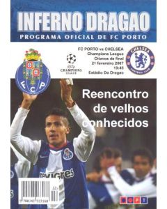 Porto vChelsea official programme 21/02/2007 Champions League Final, in Spanish