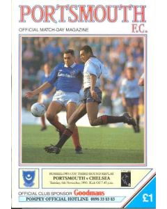 1990 Portsmouth v Chelsea football programme