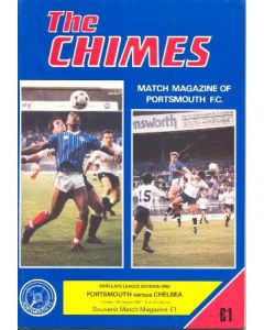 Portsmouth vChelsea official programme 18/08/1987