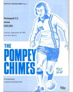 Portsmouth vChelsea official programme 23/09/1975