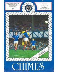 Portsmouth vChelsea official programme 24/04/1984