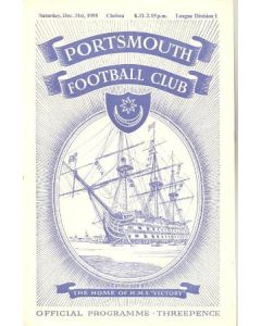 Portsmouth vChelsea official programme 31/12/1955