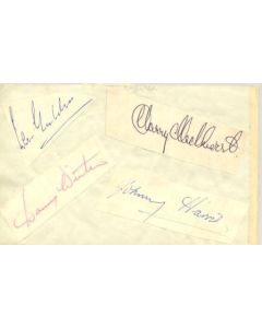 Portsmouth and Chelsea old autographs