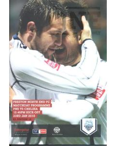Preston North End vChelsea official programme 23/01/2010