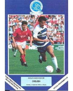 1990 QPR V Chelsea football programme