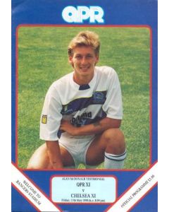 Queen's Park Rangers XI vChelsea XI official programme 11/05/1990