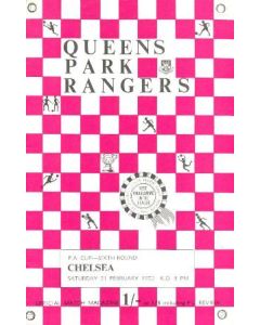 Queen's Park Rangers v Chelsea official programme 21/02/1970