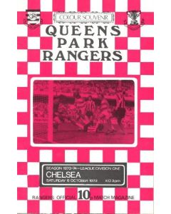 Queen's Park Rangers v Chelsea official programme 06/10/1973