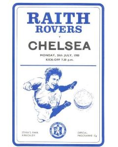 Raith Rovers vChelsea official programme 28/07/1980