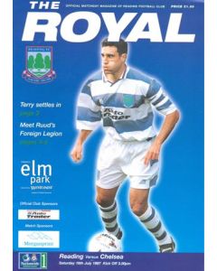 Reading vChelsea official programme 19/07/1997 Pre-Season Friendly