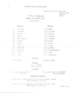 Reading vChelsea official programme 24/03/1980 Reserves