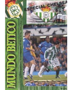 Real Betis vChelsea official programme 01/11/2005 Spanish produced, in Spanish