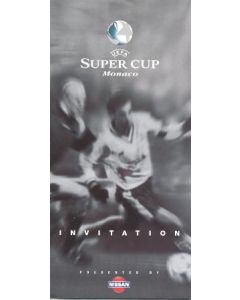 Real Madrid v Chelsea invitation 28/08/1998 Super Cup Monaco