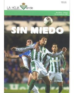 Real Betis vChelsea official programme 01/11/2005